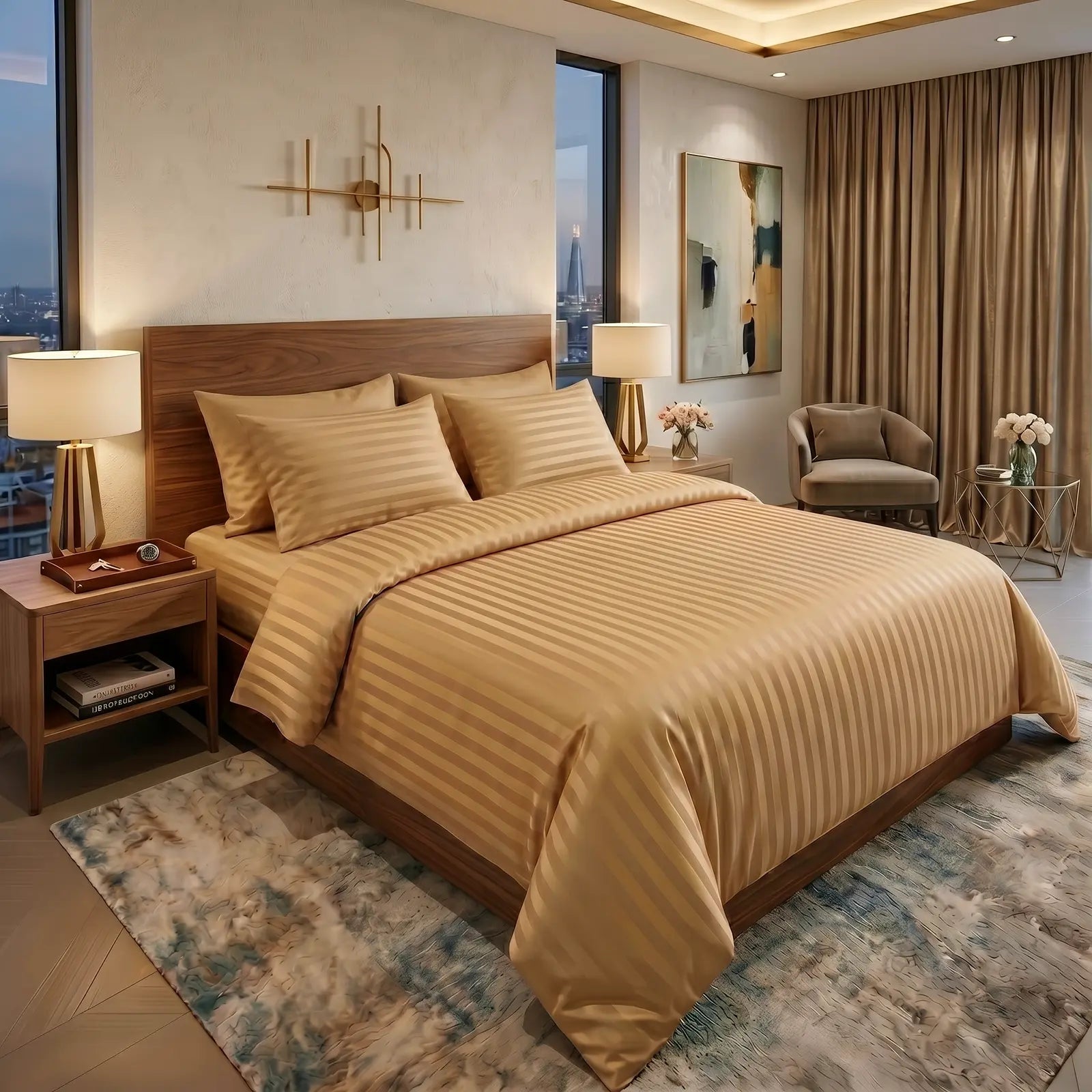 Nile Crown (Queen, Percale, Golden Beige )
