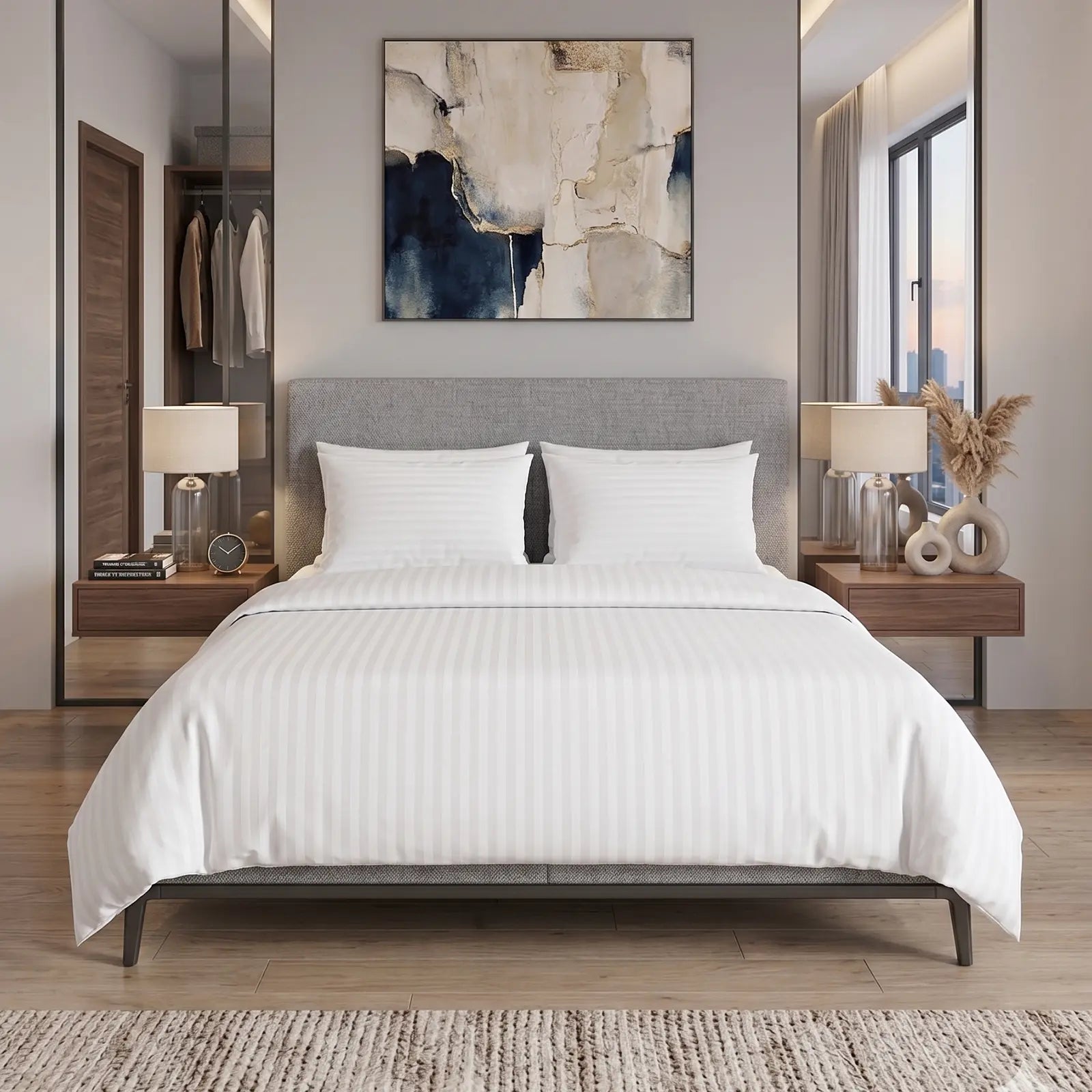 Nile Crown (Queen, Percale, White)