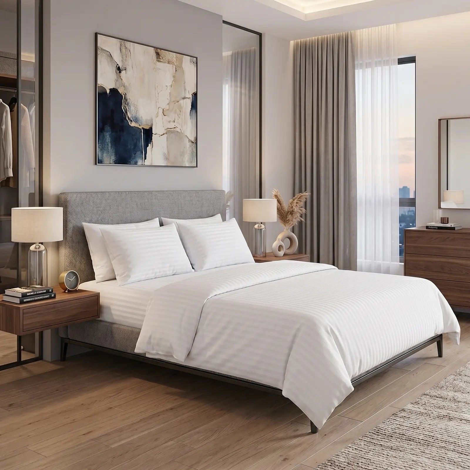 Nile Crown (Queen, Percale, White)