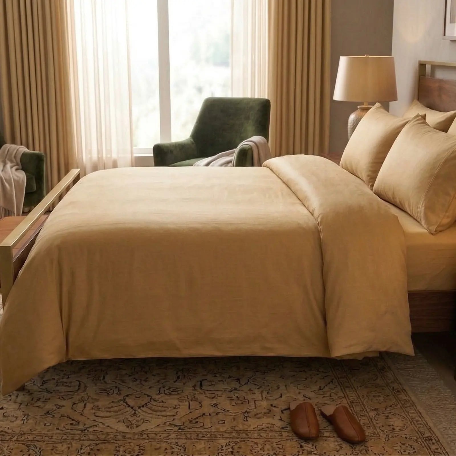 Nile Crown (Queen, Sateen, Golden Beige)