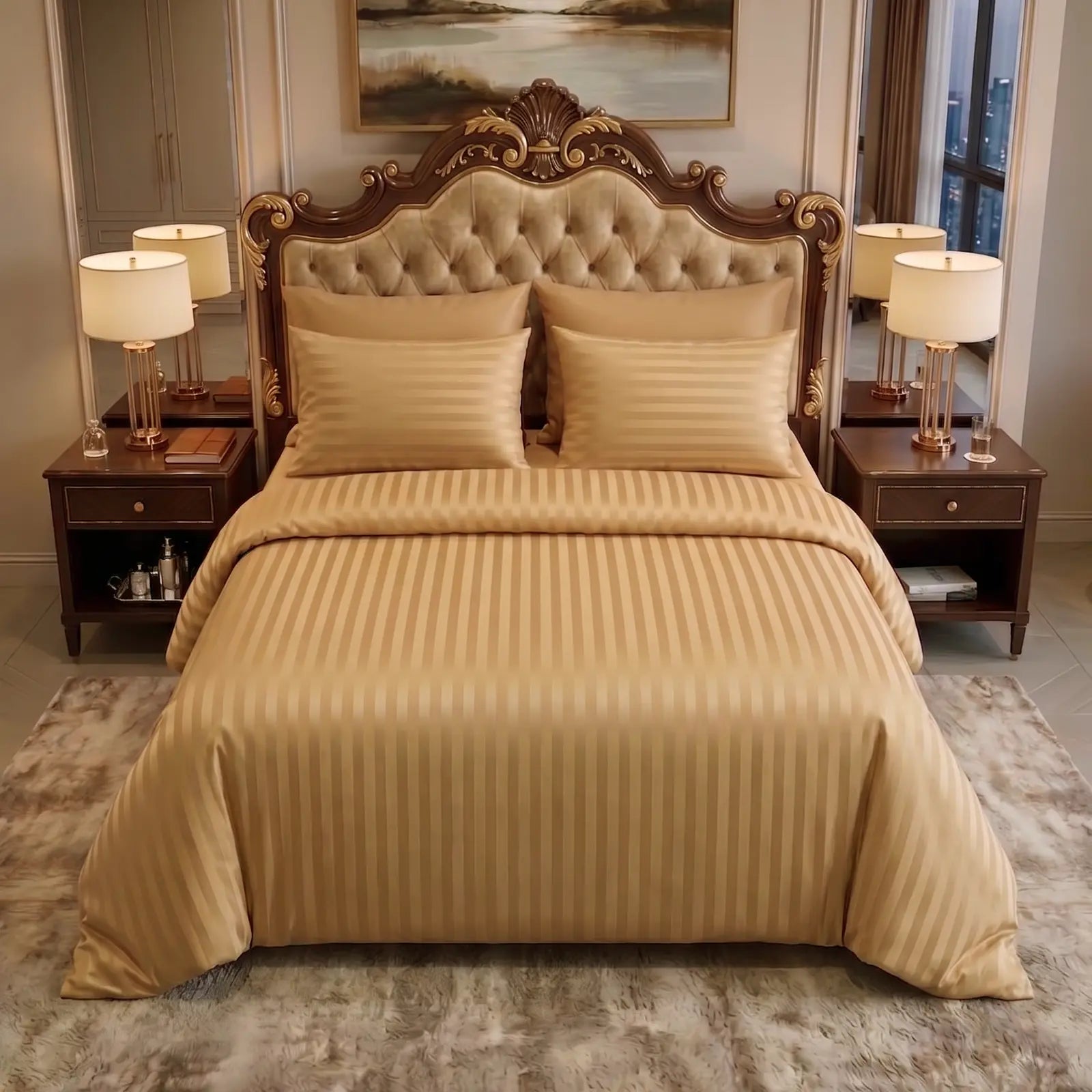 Nile Luxe (King, Percale, Golden Beige)