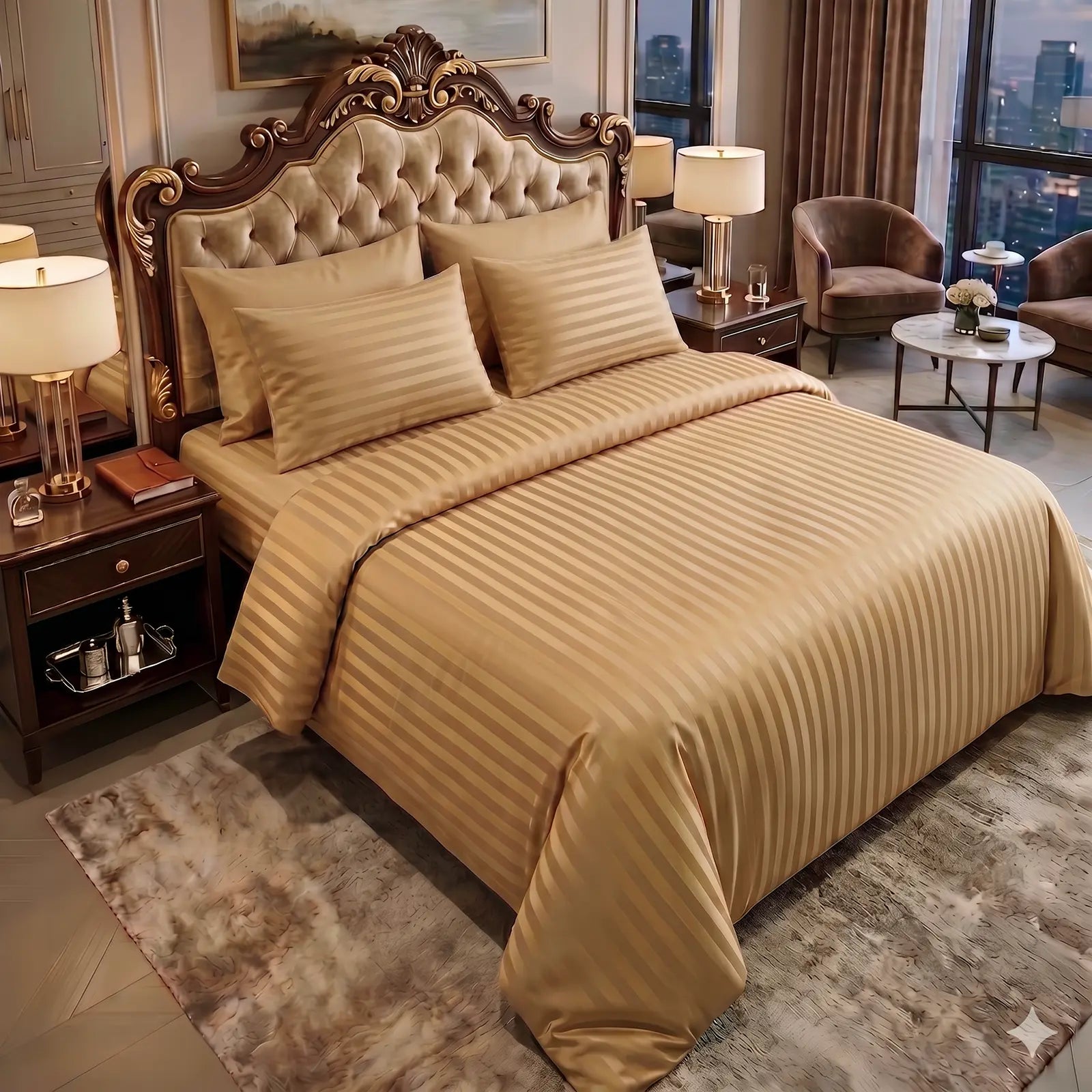 Nile Luxe (King, Percale, Golden Beige)