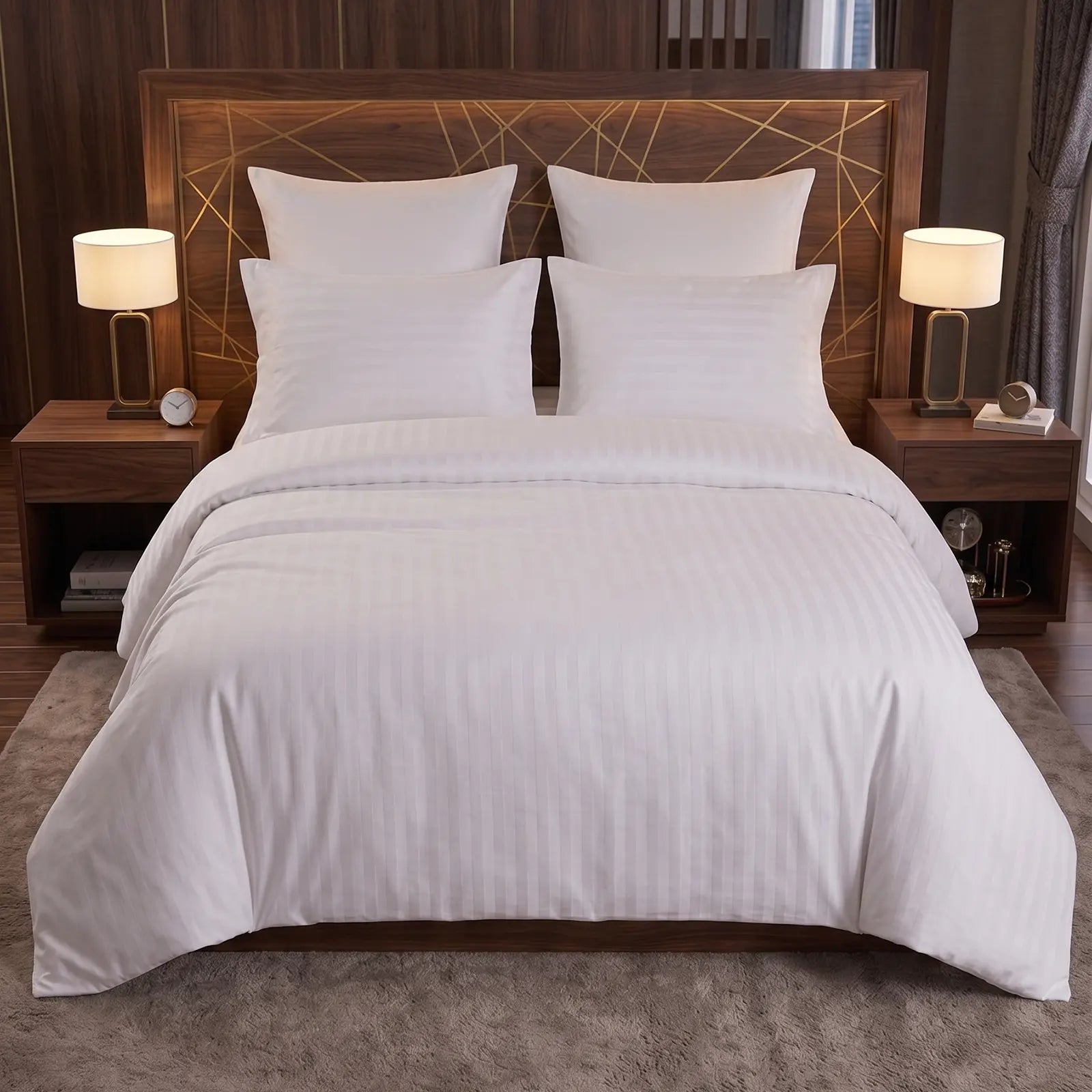 Nile Luxe (King, Percale, White)