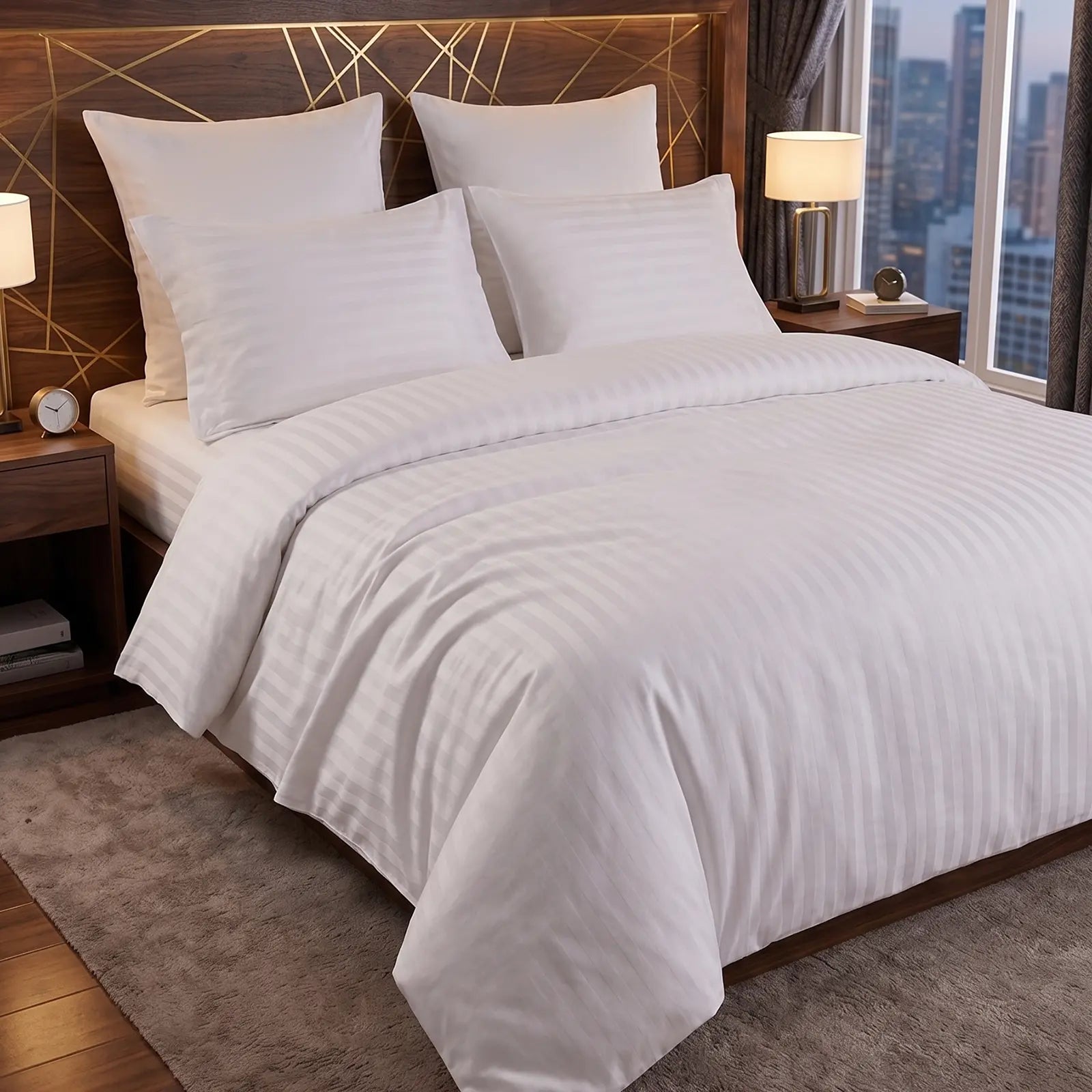 Nile Luxe (King, Percale, White)