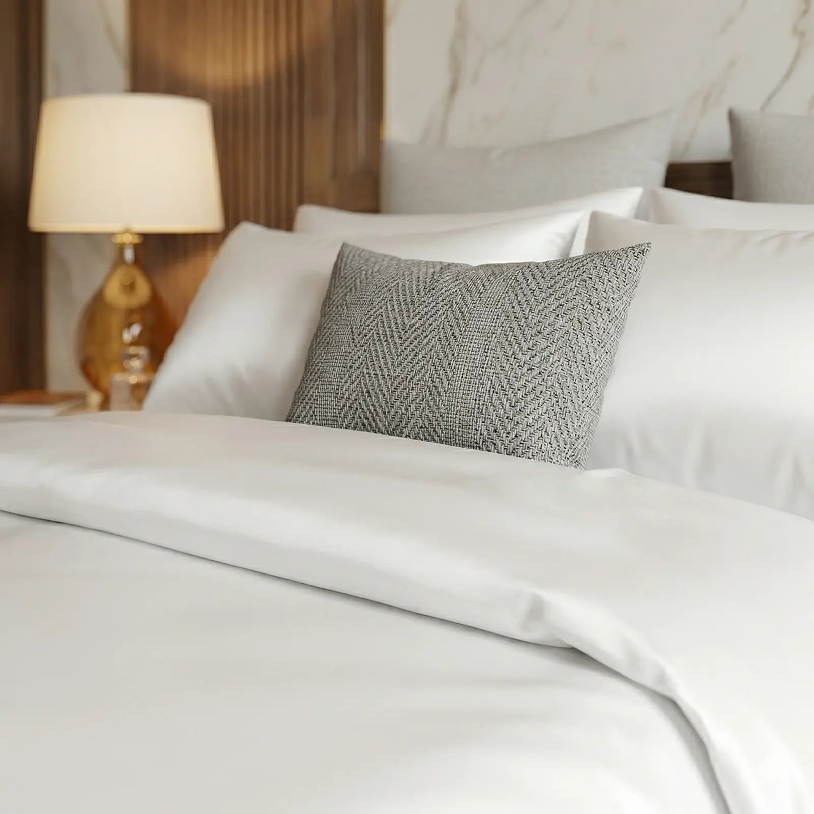 Nile Luxe (King, Sateen, White)