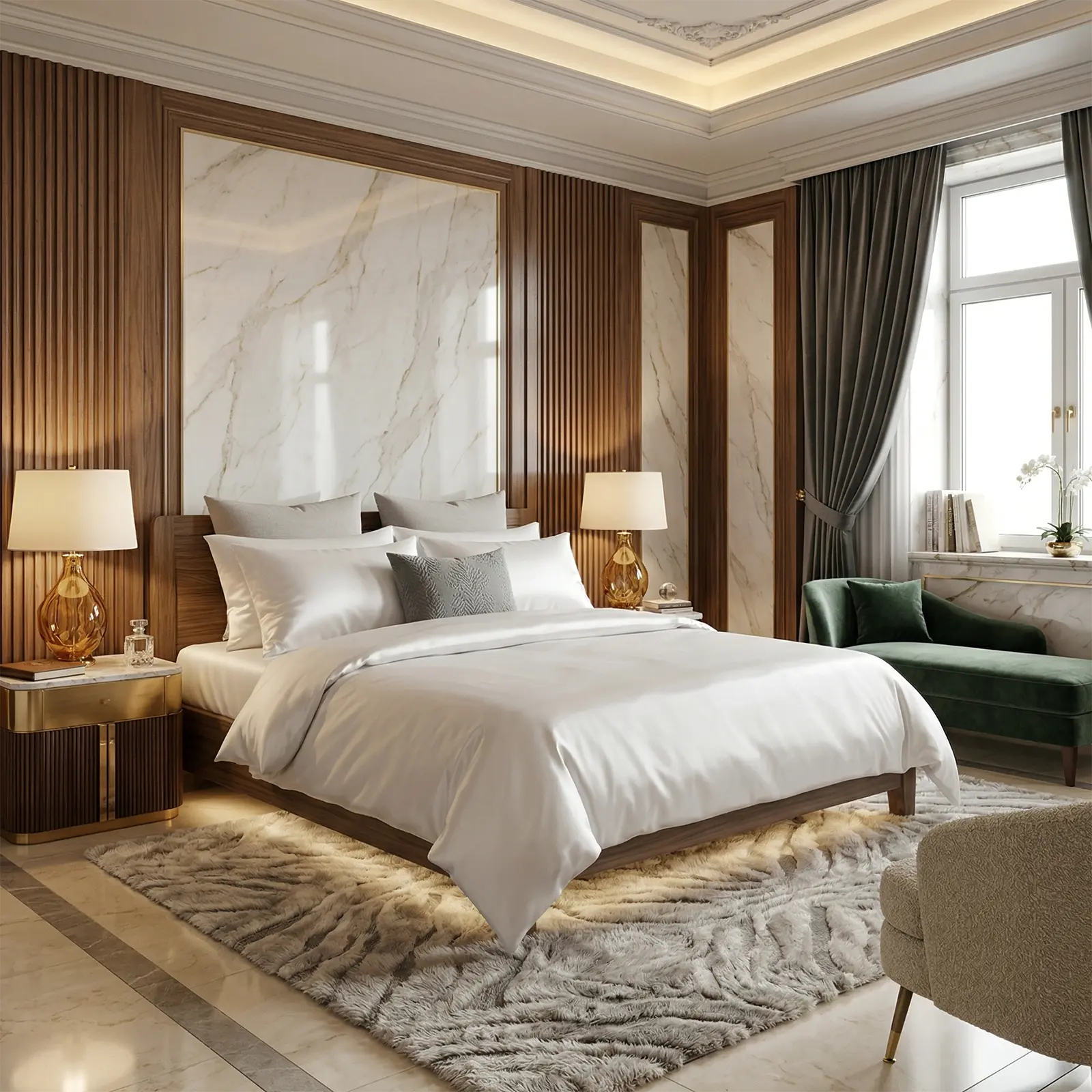 Nile Luxe (King, Sateen, White)