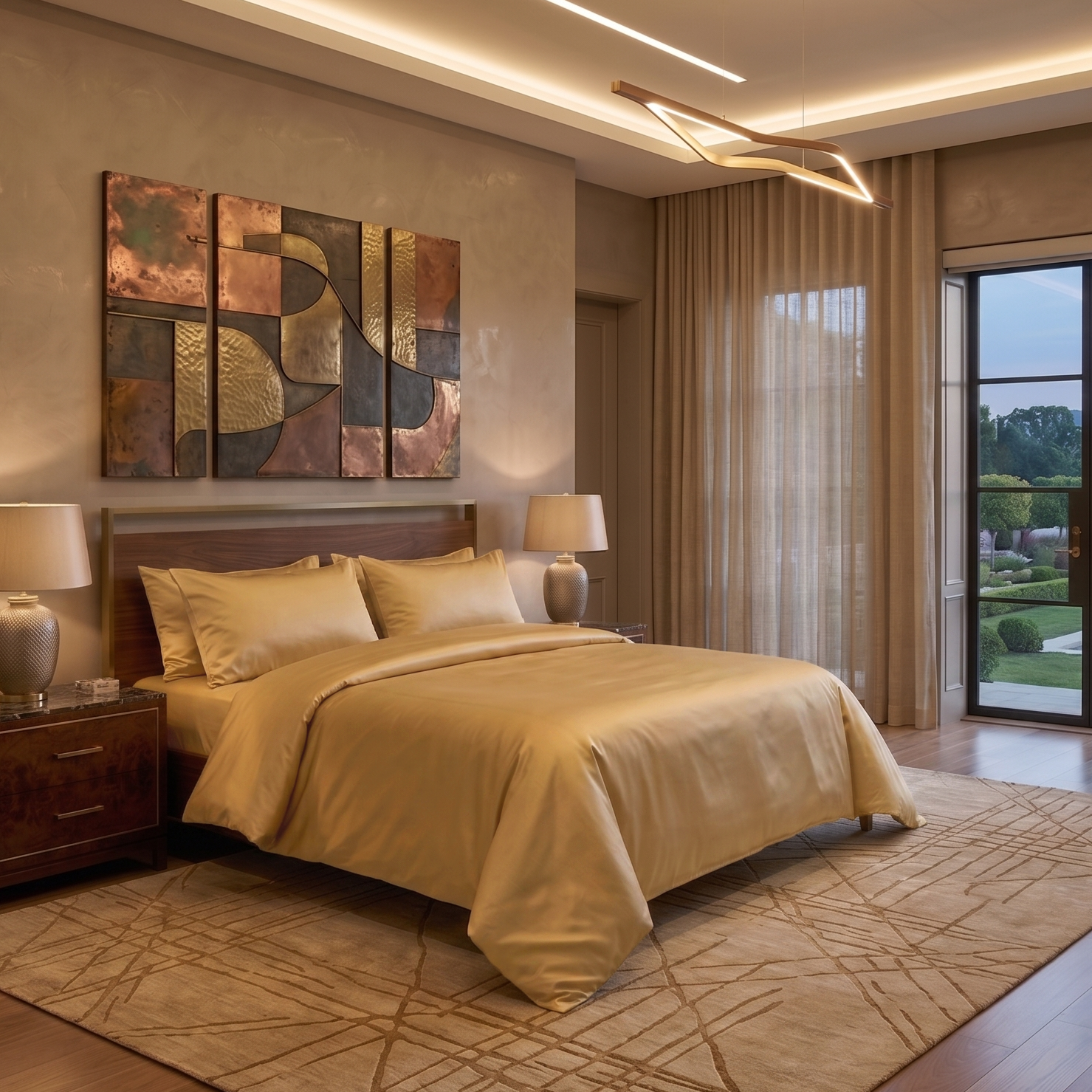 Nile Luxe (King, Sateen, Golden Beige)
